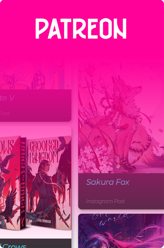 Early access, WIPs, Free prints, Process Videos, etc