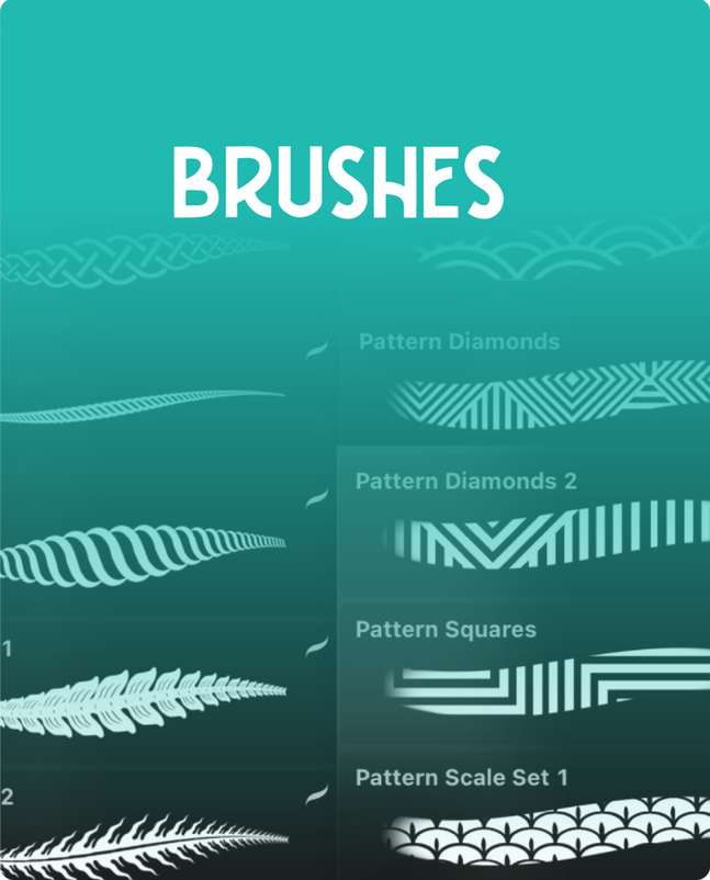 Procreate brushes and other drawing assets on Gumroad